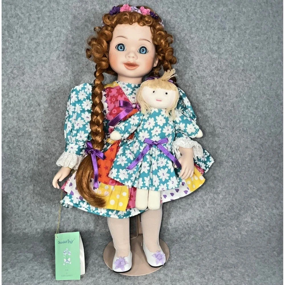 VTG‎ Porcelain Doll by Charlot Byj Goebel Raggy Muffin Musical Limited Edition